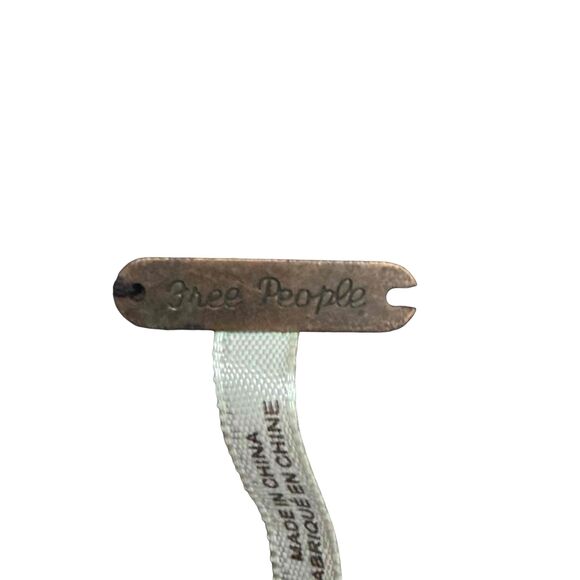 Free People Black Eternal Delight Crochet Cowl Neck Cropped Witchy Boxy Top XS - Picture 11 of 16